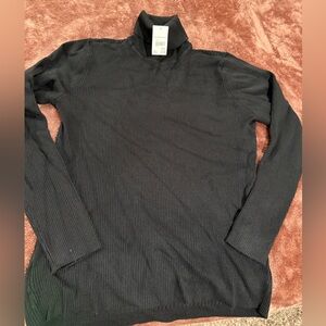 NWT Black plus turtleneck.